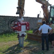 Excavator Mounted Vibratory Pile Drivers